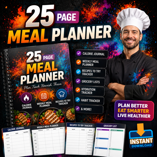 25 Page Meal Planner (with resell rights)